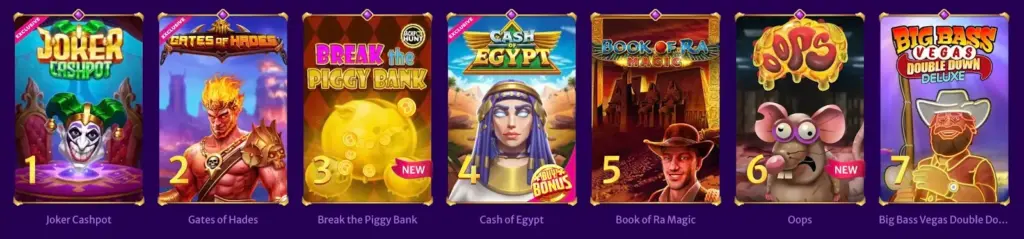 A collage showcasing popular online casino games, including slots, poker, and roulette.