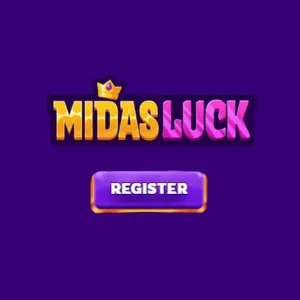 Midas Luck logo with a crown