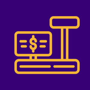 Cash register icon symbolizing payment or financial transaction